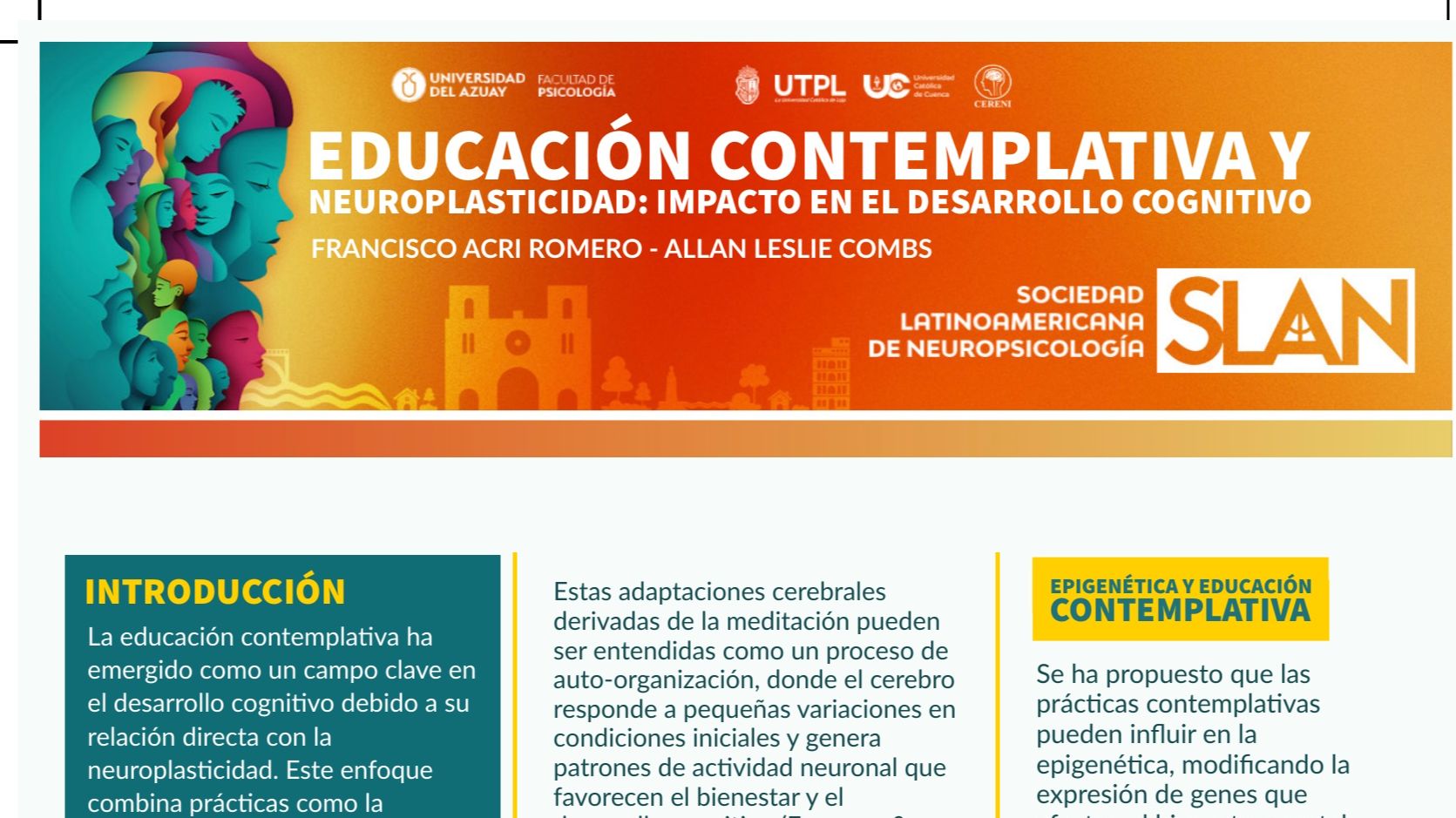 EDUCACIÓN CONTEMPLATIVA Y NEUROPLASTICIDAD: IMPACTO EN EL DESARROLLO COGNITIVO